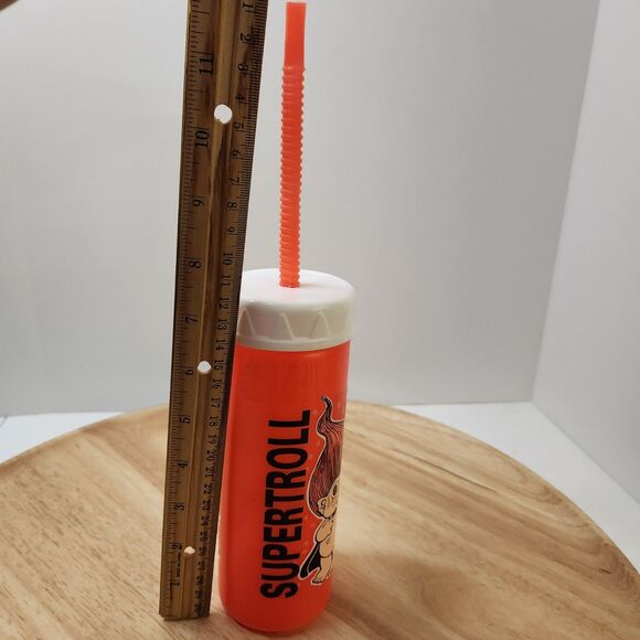 90s SuperTroll Drinking Cup – Straw Lid Tumbler, Collector’s Item - Picture 4 of 5